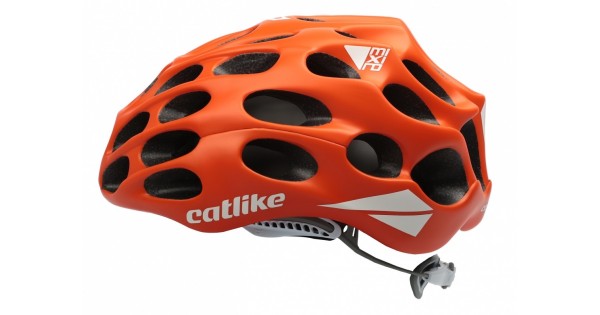 orange bicycle helmet
