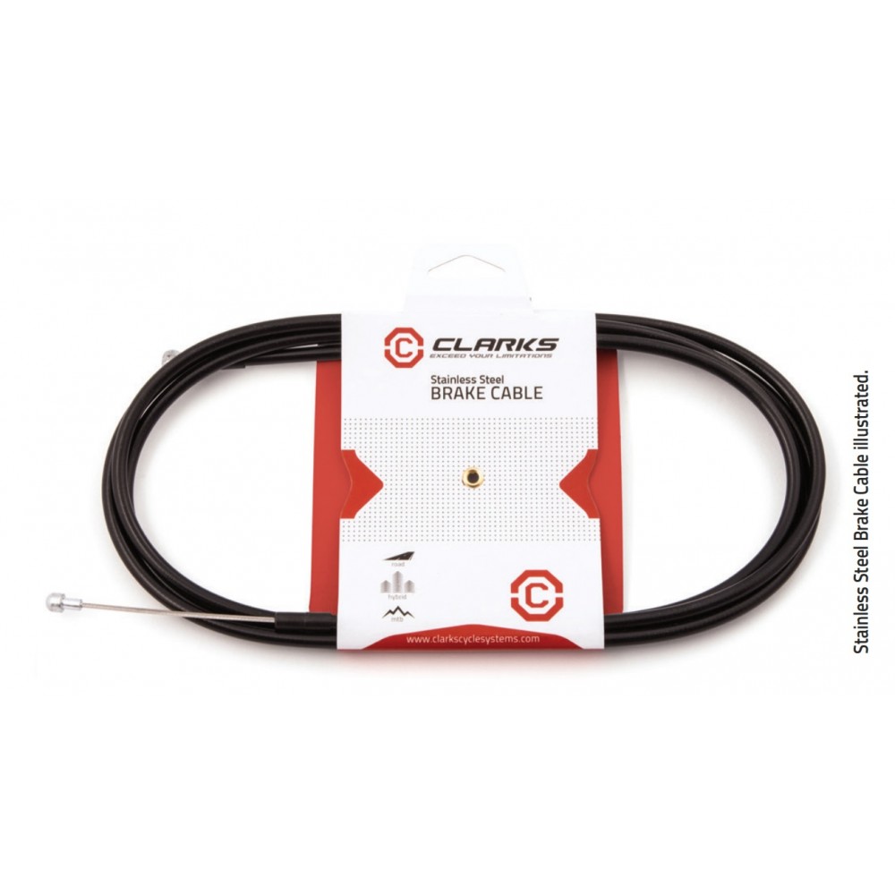 Clarks stainless steel brake sales cable
