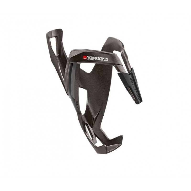 Elite Custom Race Plus Tiatanium Metal Bottle Cage with Black Graphic 