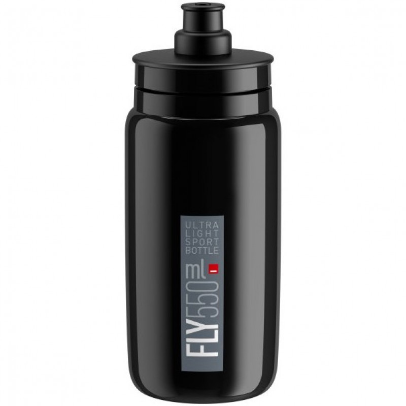 Elite Fly Logo Grey Black Bottle 550ml 