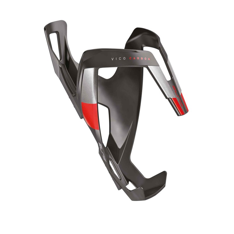 Elite VICO Bottle Cage Carbon Mat Graphic Red