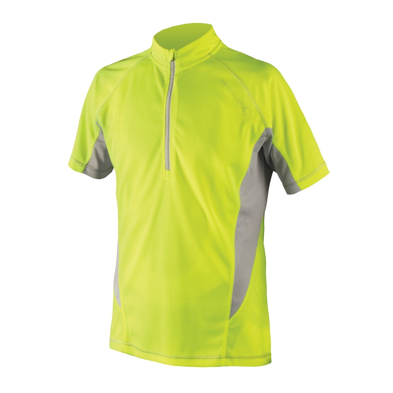 Endura Cairn S/S Cycling Jersey Hi Viz Yellow