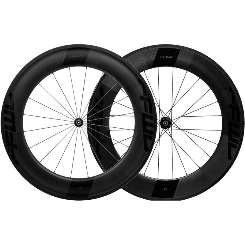 FFWD F9R DT350 Road Full Carbon Clincher Wheel Set Black