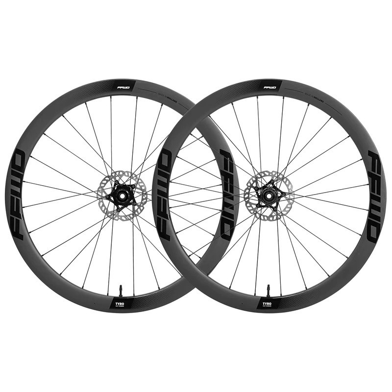 FFWD TYRO Road Wheel 45 MM Full Carbon Clinchers Black Disk Brake