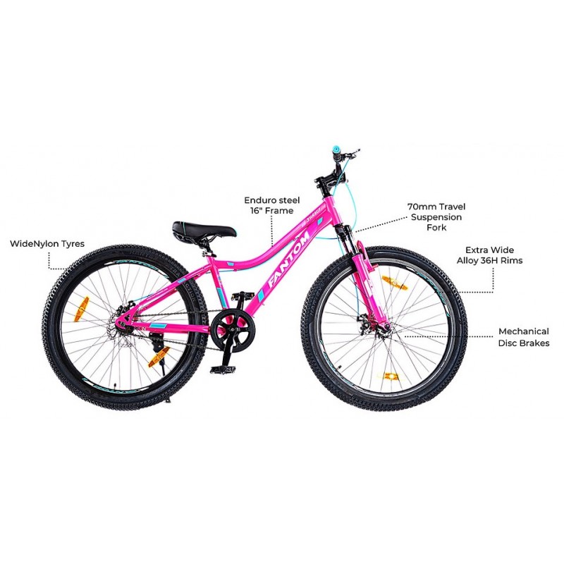 Fantom 26T Juliet Female MTB Bike Pink Purple