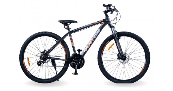 Fantom 29T Speed MTB Bike Black Orange