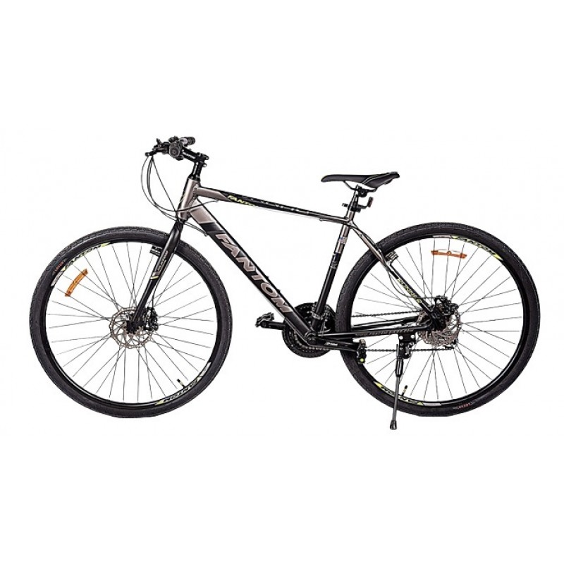 Fantom Runner Hybrid Bike Grey Black