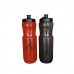 Freewheeling Bike Bottle 750 ML Black and Red Combo
