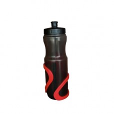 Freewheeling Bike Bottle Black With Red Cage Combo