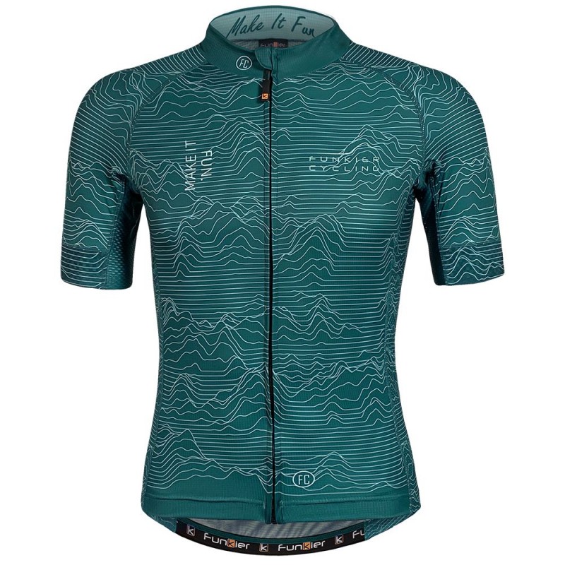 Funkier Rossini Men Pro Short Sleeve Jersey Green