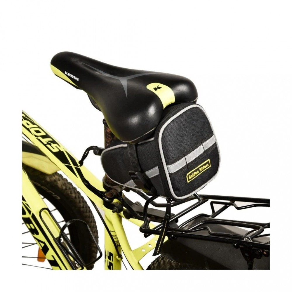 Buy Golden Riders Seat Saddle Bag Black Online in India wizbiker