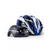 GVR 203V Jump Cycling Helmet With Visior Blue