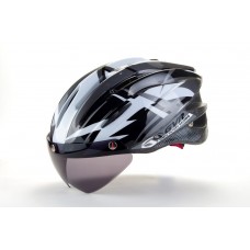 GVR 203V Jump Cycling Helmet With Visior Black