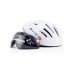 GVR 203V Solid Cycling Helmet With Visior White