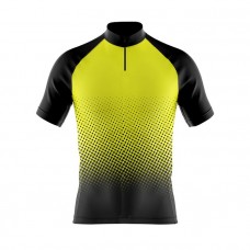 Hyve Aero Rapid Cycling Jersey Half Sleeve Neon Black