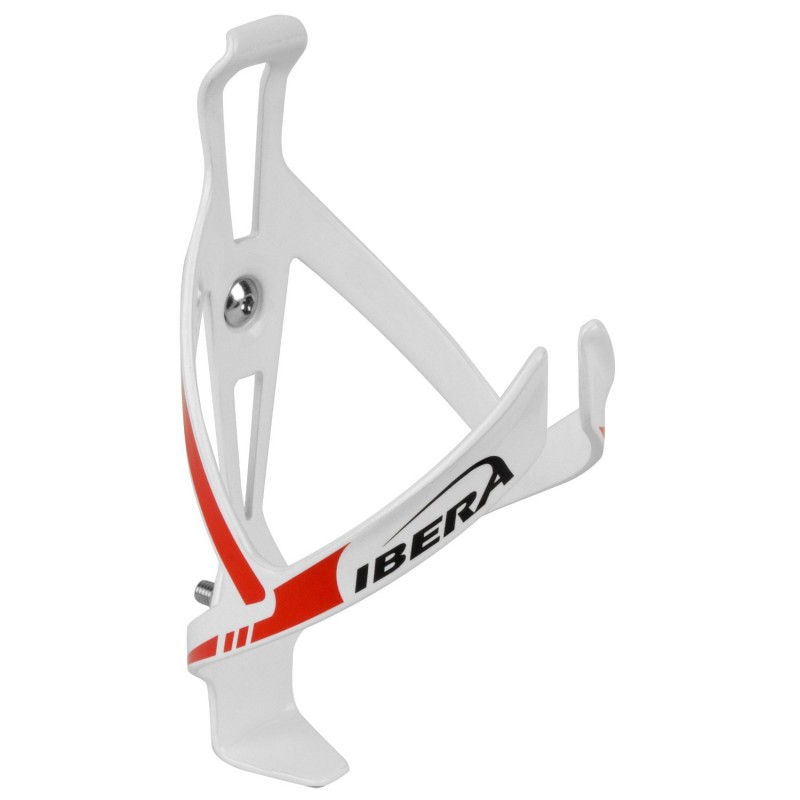 Ibera Aluminium Bottle Cage BC-14 White-Red