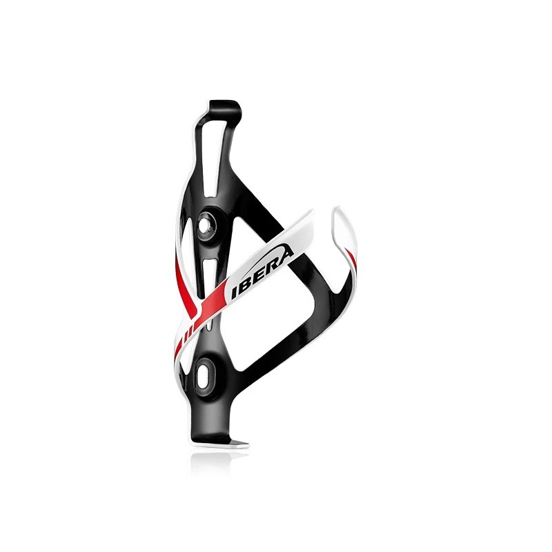 Ibera Aluminium Bottle Cage White/Black IB-BC14