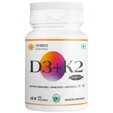 Ithrive Vitamin D3 + K2 with MCT Oil - 60 Capsules 