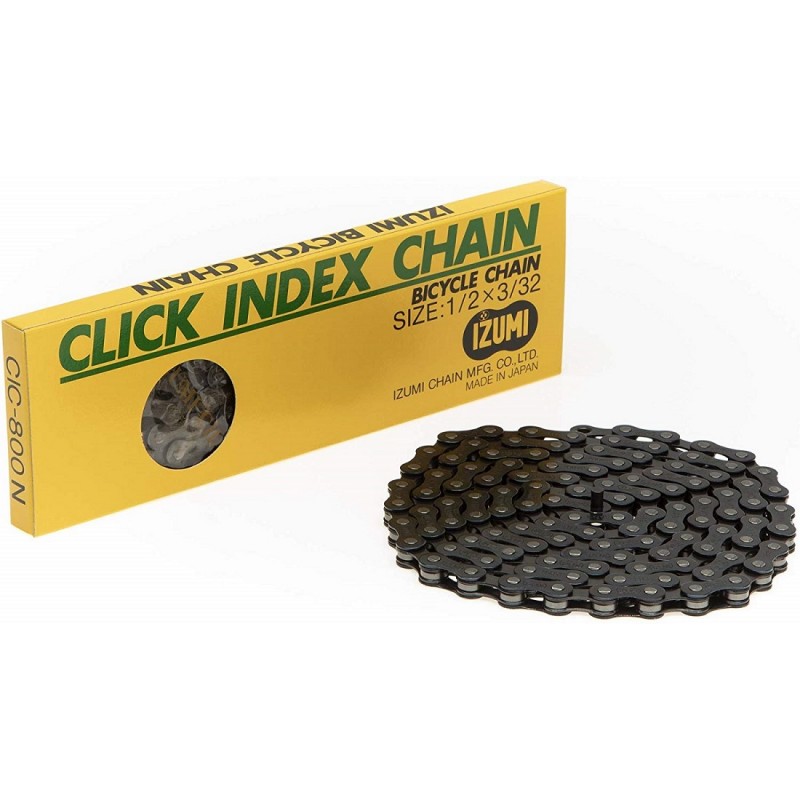 Izumi 1/2 X 3/32 5/6/7-8 Speed 116L Chain Black