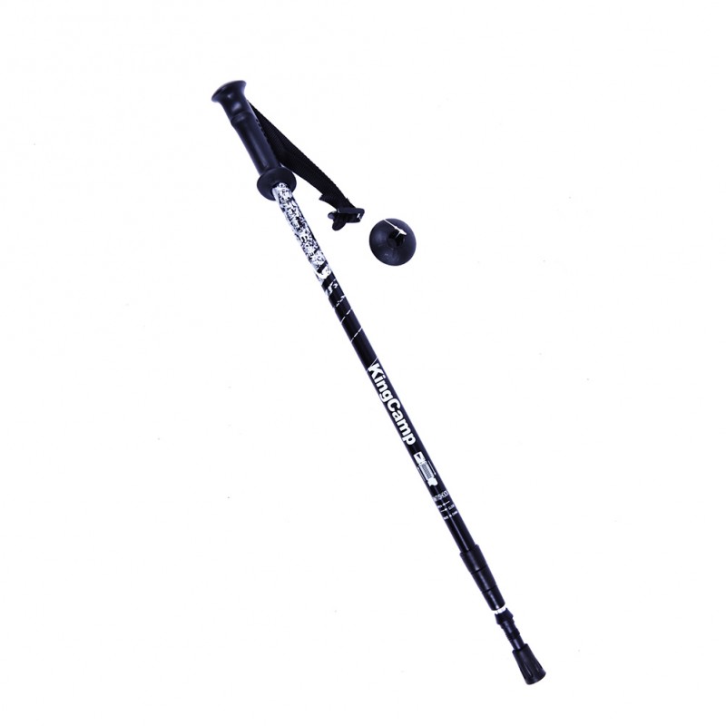 Kingcamp Travel Expert Walking Pole Aluminium Knob Handle Black KA4622