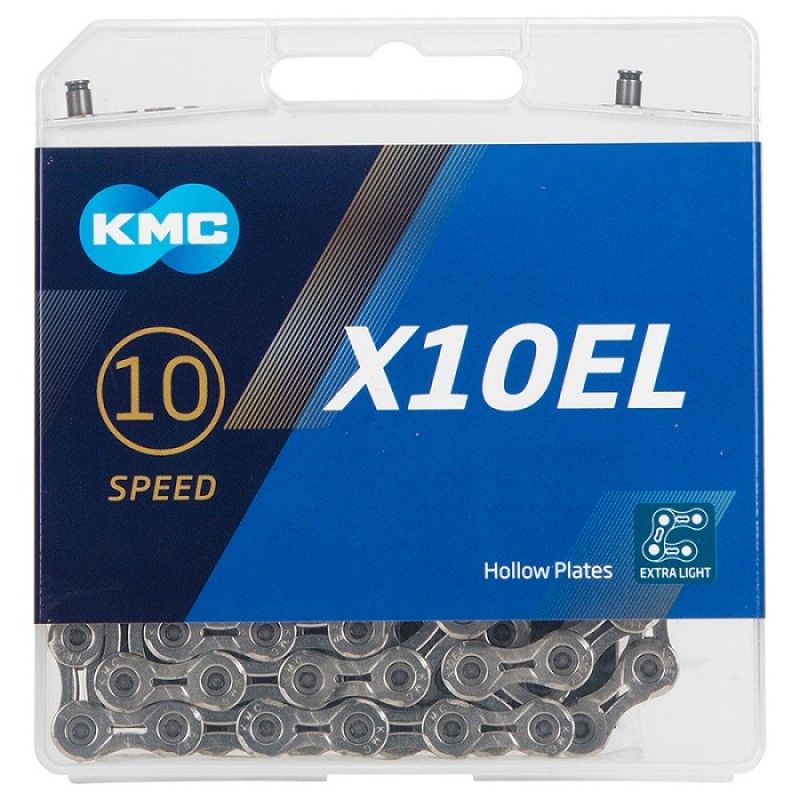 KMC X10EL Bike Chain 10 Speed Silver Silver