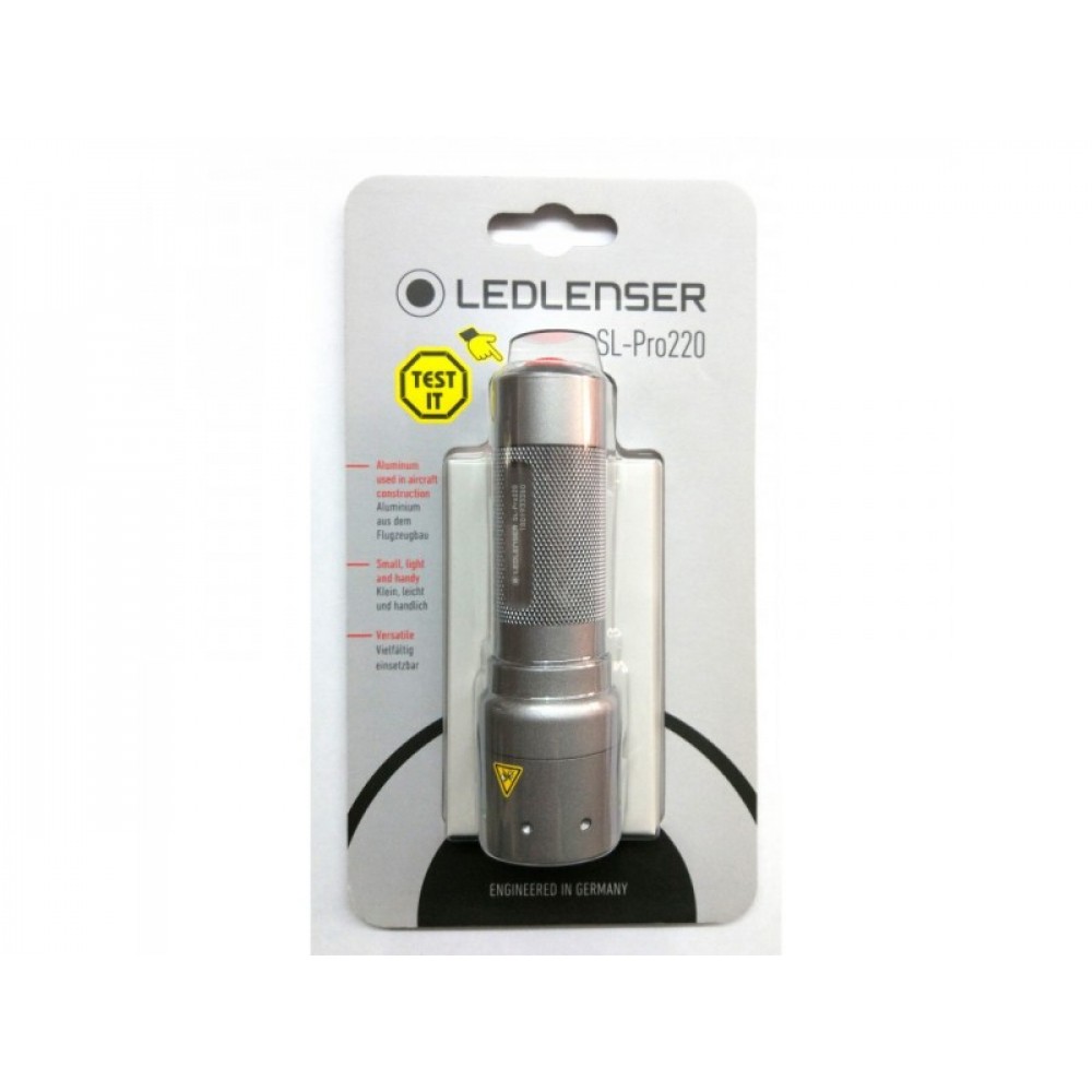 silke Jeg regner med Pædagogik Buy LED Lenser SL-Pro 220 Core Rechargeable Flash Light Silver Online in  India | wizbiker.com