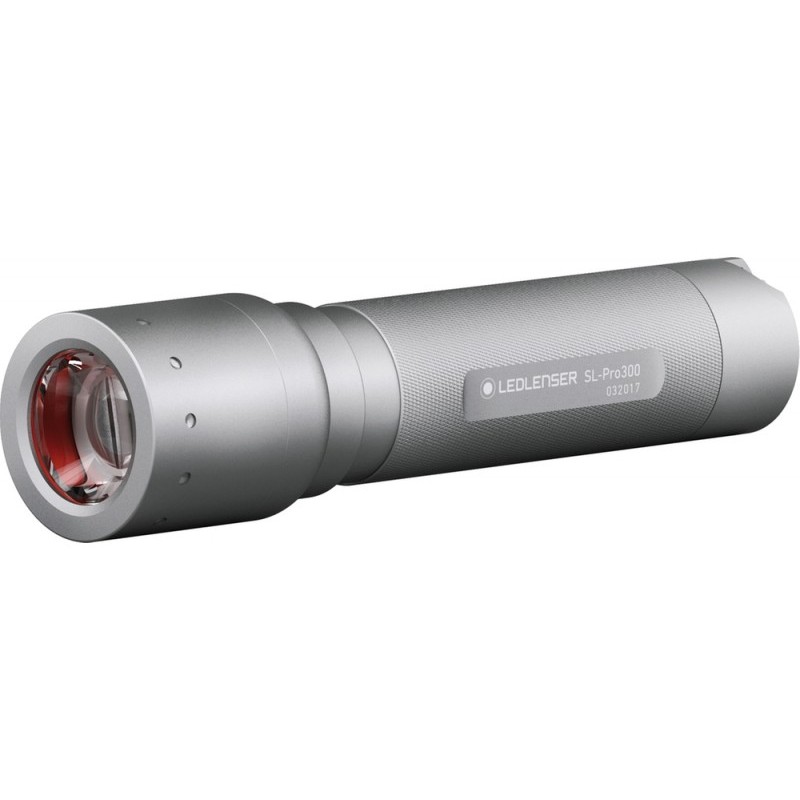 LED Lenser SL-Pro 300 Core Rechargeable Flash Light Silver