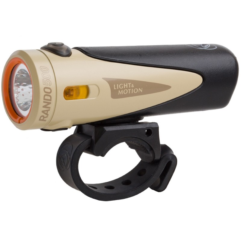 Light & Motion Rando 500 Bike Headlight Black/Tan Extended Runtime