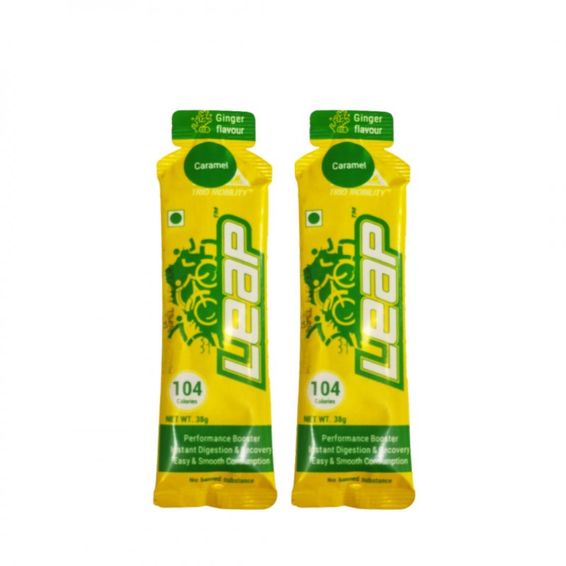Leap Perfomance Booster & Recovery Energy Gel Caramel Flavour (Pack Of 2)