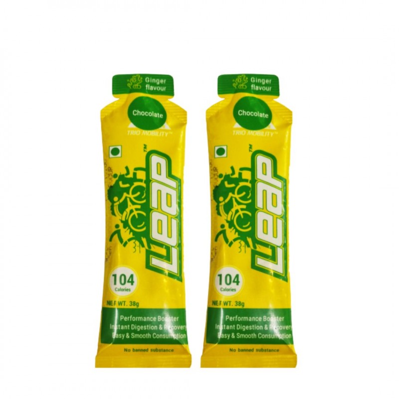 Leap Perfomance Booster & Recovery Energy Gel Chocolate Flavour (Pack Of 2)