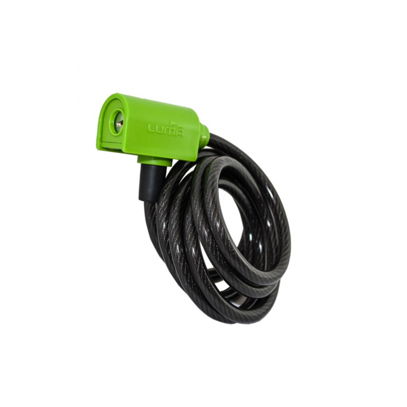 Luma Enduro 7334 Spiral Cycle Lock 185cm Green