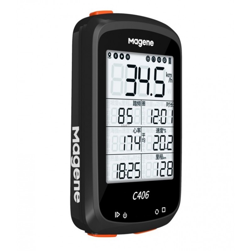 Magene C406 GPS Smart Bike Computer Black