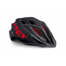 MET Crackerjack MTB Cycling Helmet Black Red/Matt 2021