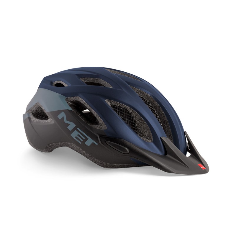 MET Crossover Active Cycling Helmet Blue Black 2021
