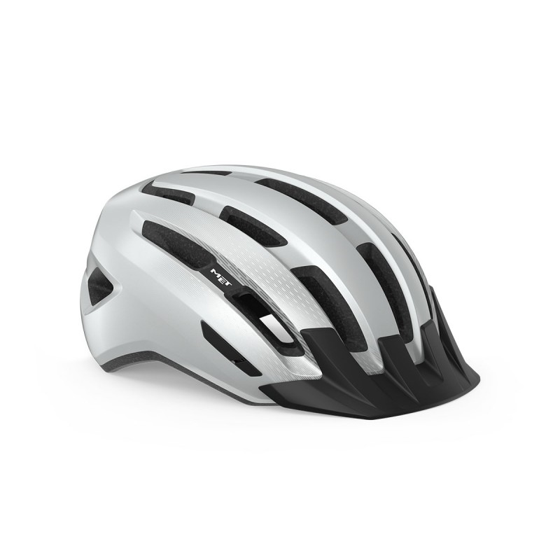 MET Downtown Active Cycling Helmet White Glossy 2021
