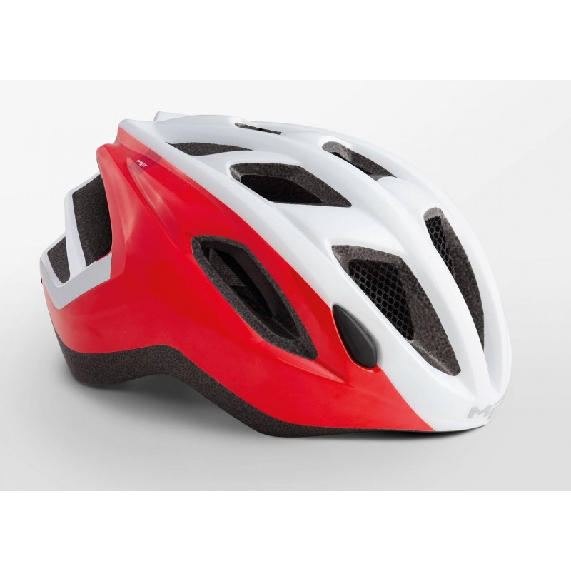 MET Espresso Active Cycling Helmet White Red Glossy 2019