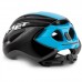 MET Strale Road Cycling Helmet Black Cyan Panel/Glossy 2021