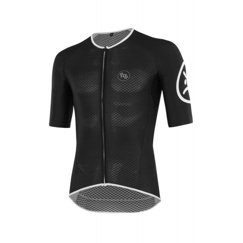 MB Wear Ultralight Unisex Cycling Jersey Smile Black