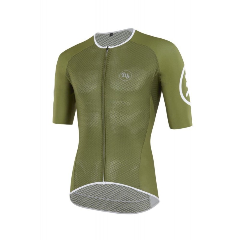 MB Wear Ultralight Unisex Cycling Jersey Smile Green