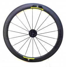 MelloVelo Road Carbon Wheel Set 60mm Matt Black Rim Brake 