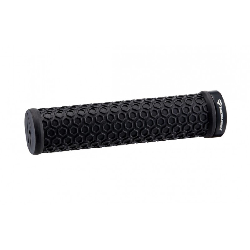 Merida Lock On Handlebar Grips Hexagon Pattern Black