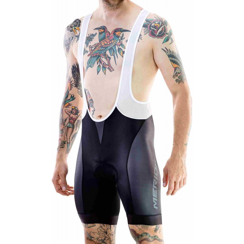 Merida RHOMBE/STRIPE Sports Foam Padded Bib Short Black