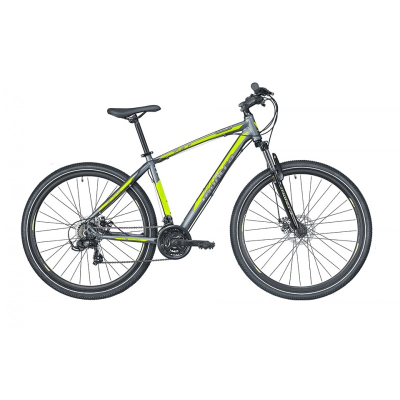 Montra Backbeat 27.5 MTB Bike 2019 Graphite Grey With Neon Yellow Graphics
