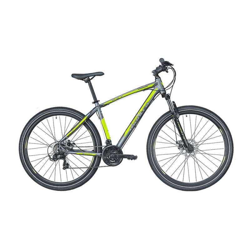 Montra Backbeat 29 MTB Bike 2019 Graphite Grey With Neon Yellow Graphics