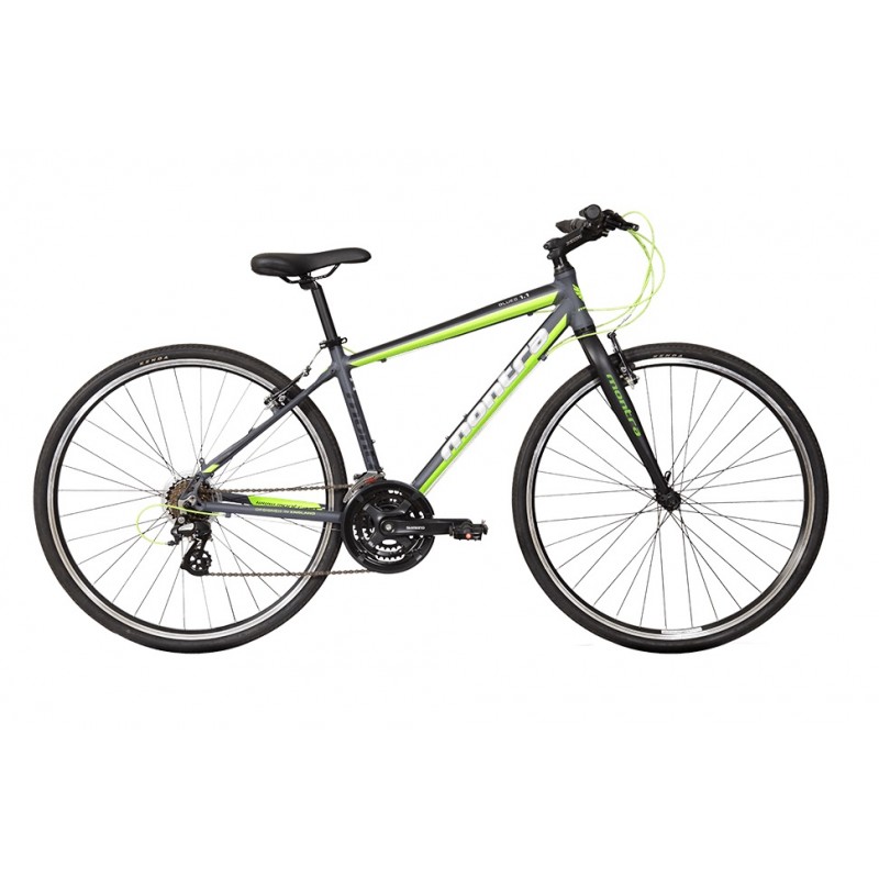 Montra Blues Rigid Hybrid Bike 2018 Semi Matte Grey With Green/White Graphics