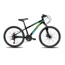 Montra DTR 24 Kids Bike 2019 Charcoal Black With Fresh Green/Cyan Graphics