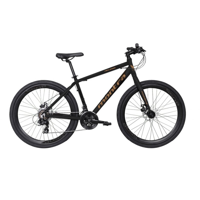 Montra Helicon 27.5 Urban Sport Bike 2019 Carbon Black With Atomic Copper Graphics