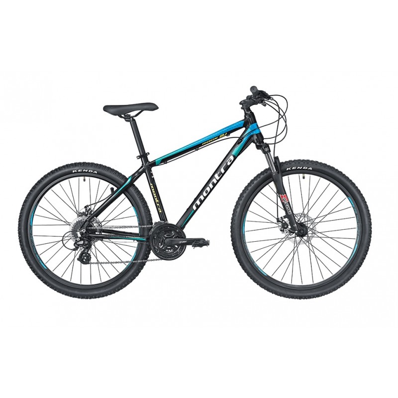 Montra Rock 2.1 (27.5) MTB Bike 2019 Carbon Black With Blue Ombre Graphics