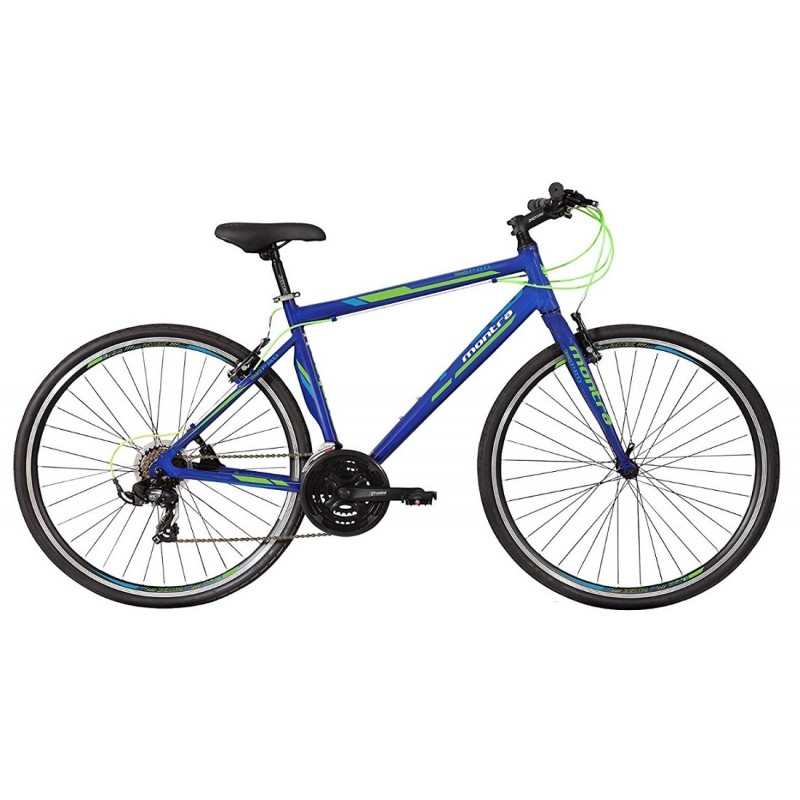 Montra Trance Pro Hybrid Bike 2018 Drak Blue With Green Graphics