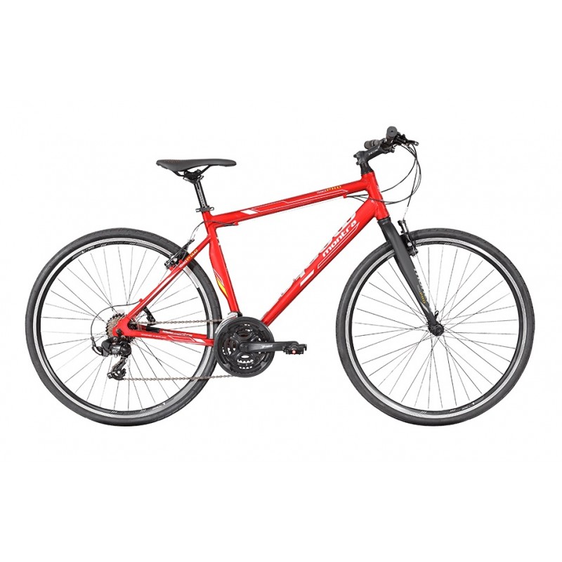 Montra Trance Pro Hybrid Bike 2018 Nickel Red With White Graphics